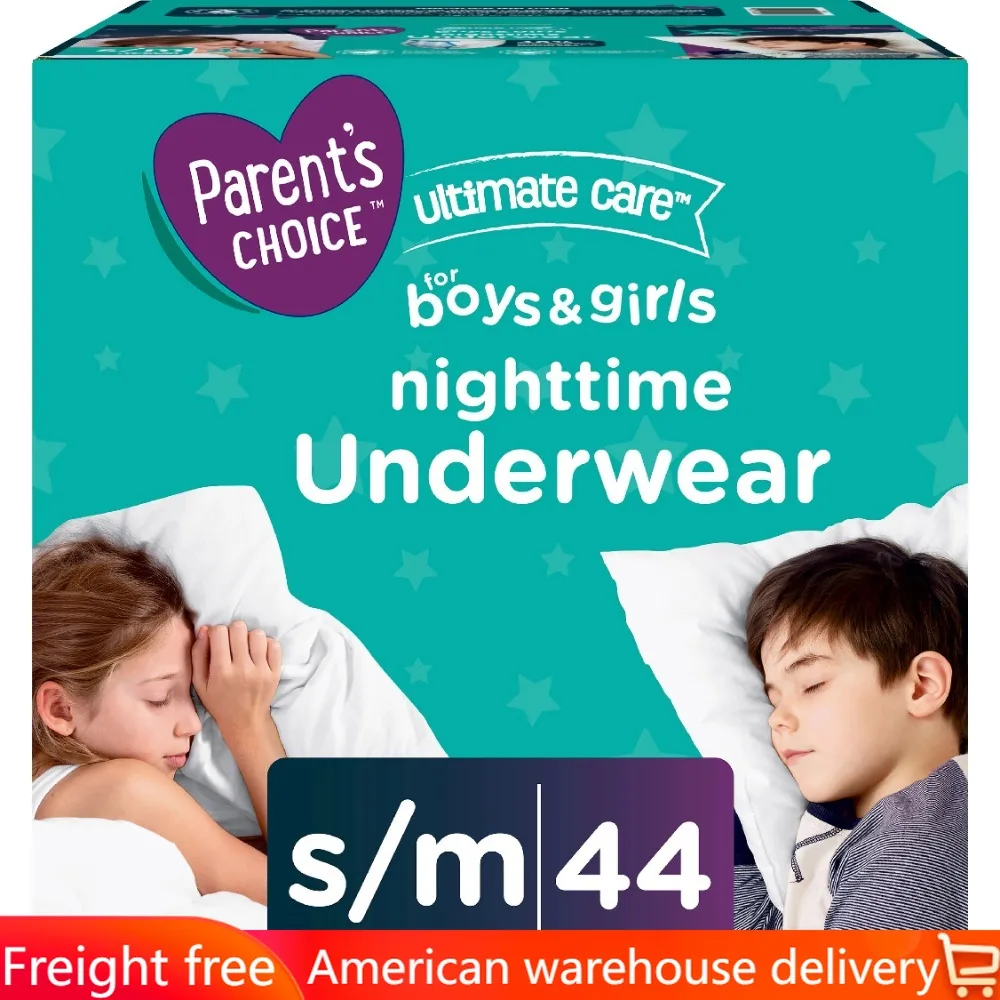 

Small-Medium Diaper Unisex Nighttime Bedwetting Underwear Diapers 44 Count Freight Free Activities for Baby Items Diapering Kids