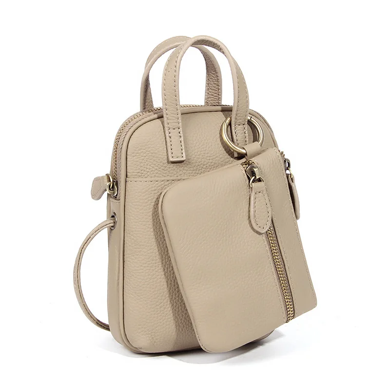 2024 модная трендовая сумка из воловьей кожи на голову для сотового телефона