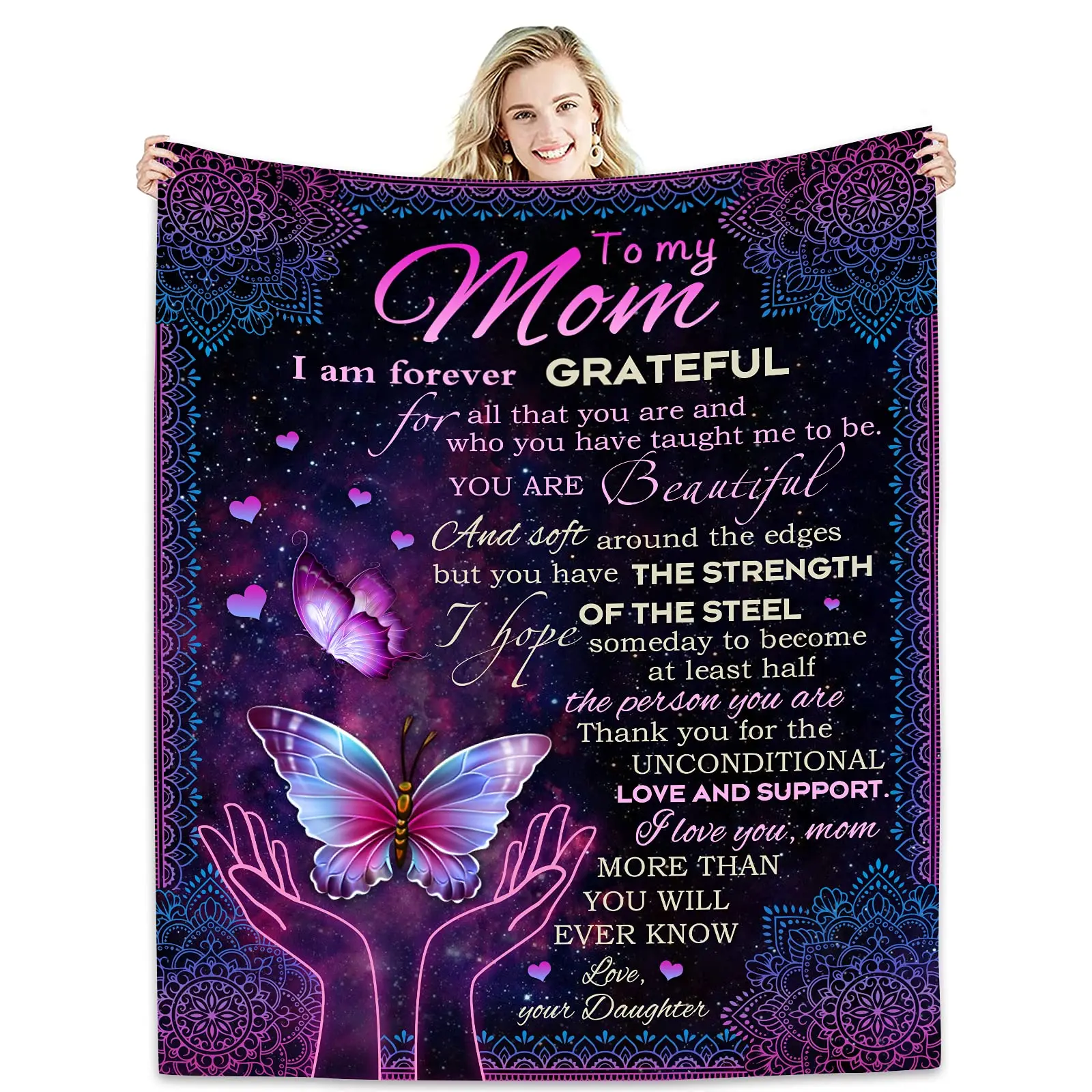 

Подарок для мамы, одеяло для моей мамы от дочери сына, подарок на день рождения для мамы, мягкое фланелевое одеяло для матери