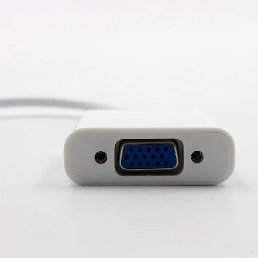 Адаптер VGA Full HD 1080P с USB-портом для зарядки, для компьютера, ноутбука, планшета, монитора, проектора, видео- и аудиовыхода (art.: 3920db2accdee) - 3920db2accdee