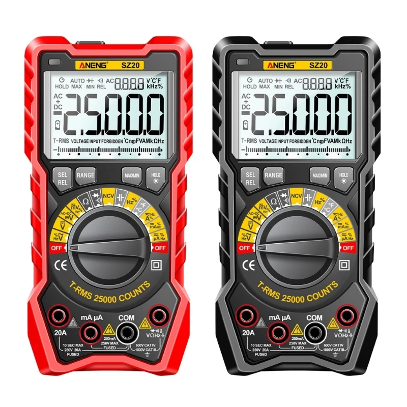 

Multimeter Tester for AC-DC Volt- Current Test Resistance Frequency Measurement