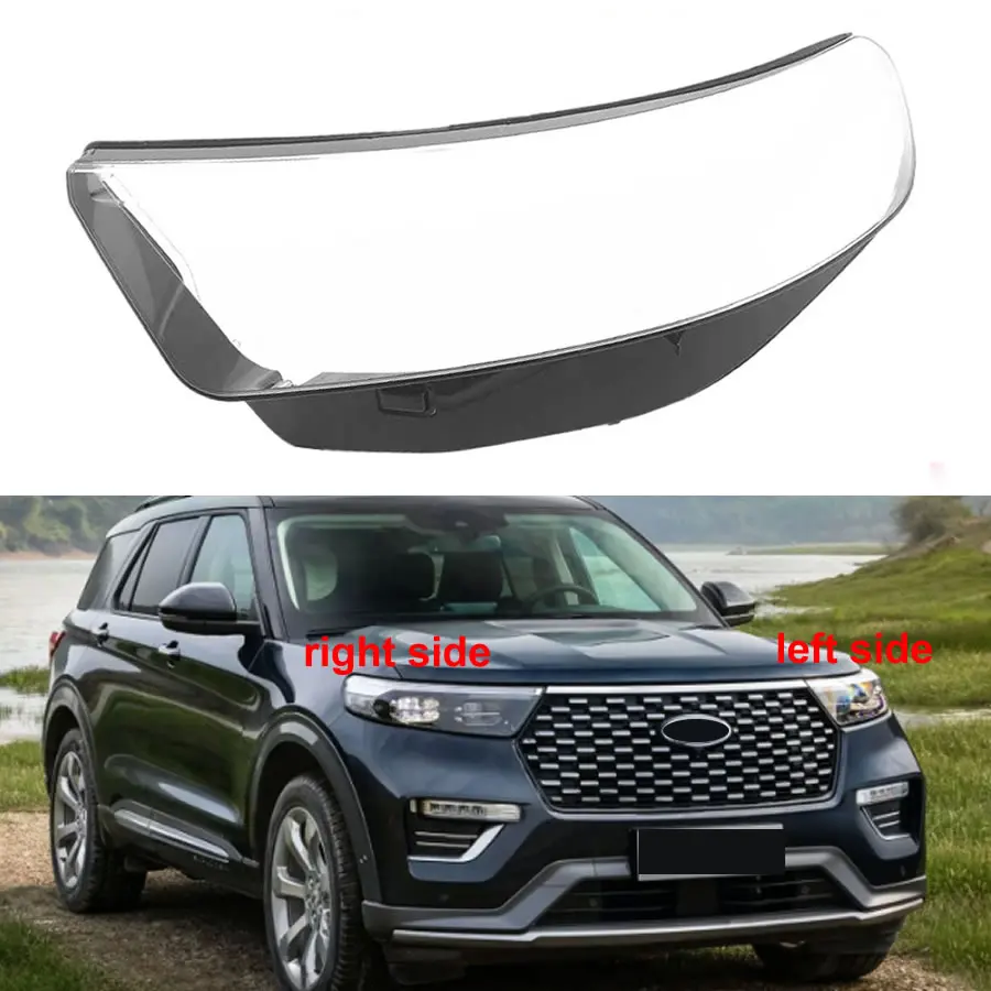 

Чехол для передней фары Ford Explorer 2020 2021, прозрачный чехол для передней фары, замена оригинального абажура из оргстекла