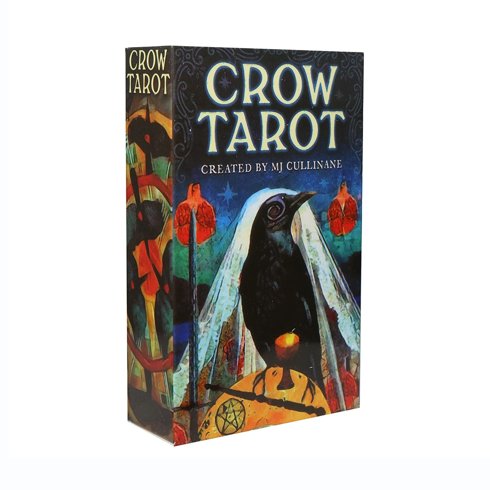 

2022 New Crow 0 Tarot Cards Divination Fate Game Affectional Oracle Deck Tarot Cards for Beginners Divination PDF Guidebook
