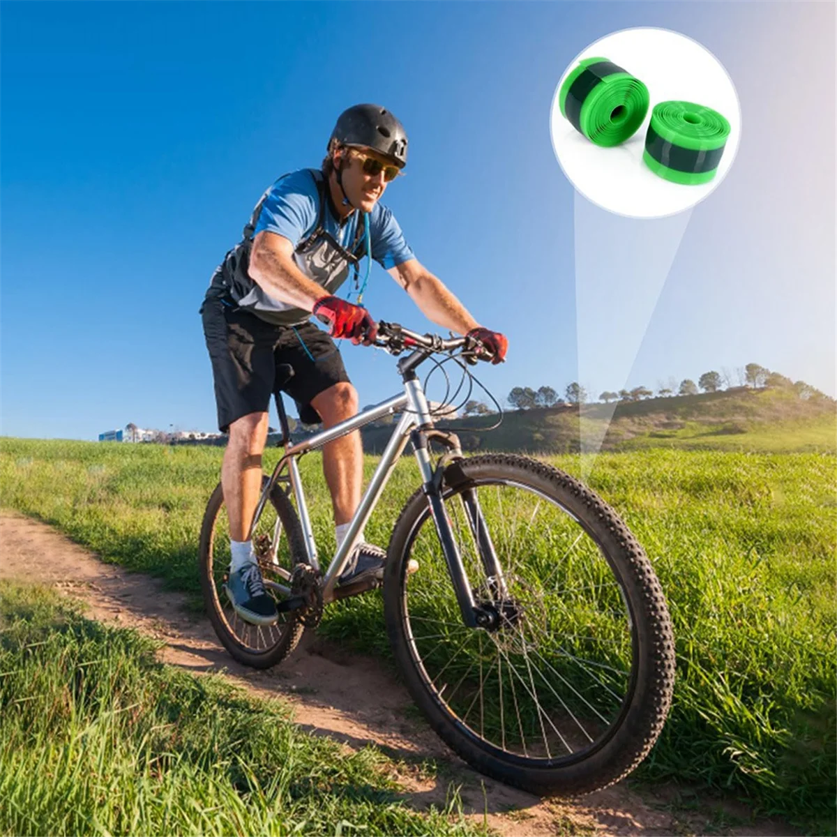 2 шт. вкладыш для велосипедных шин внутренняя трубка плоская защита велосипеда