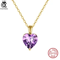 orsa jewels 100 genuine natural gemstone heart pendant 925 sterling silver necklace gemstone jewelry for women and girls gmn41