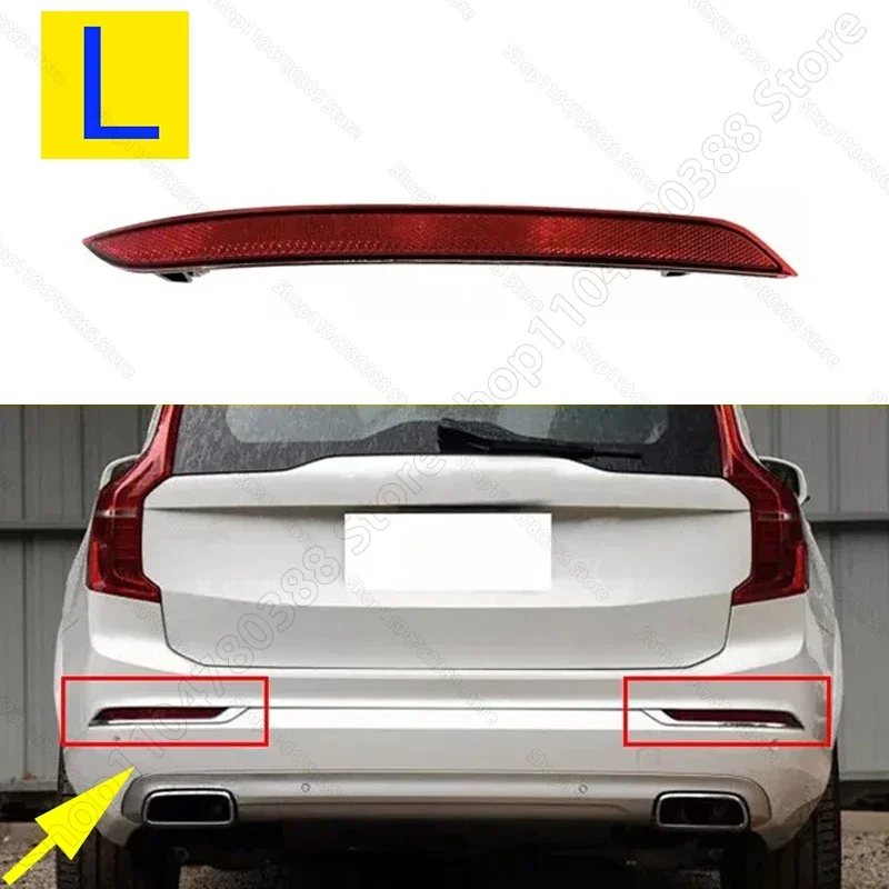 

Отражатель заднего бампера для Volvo XC60 (SPA) 2018-2025 гг., декоративная лампа, сигнальные огни, детали 31656677 31656678