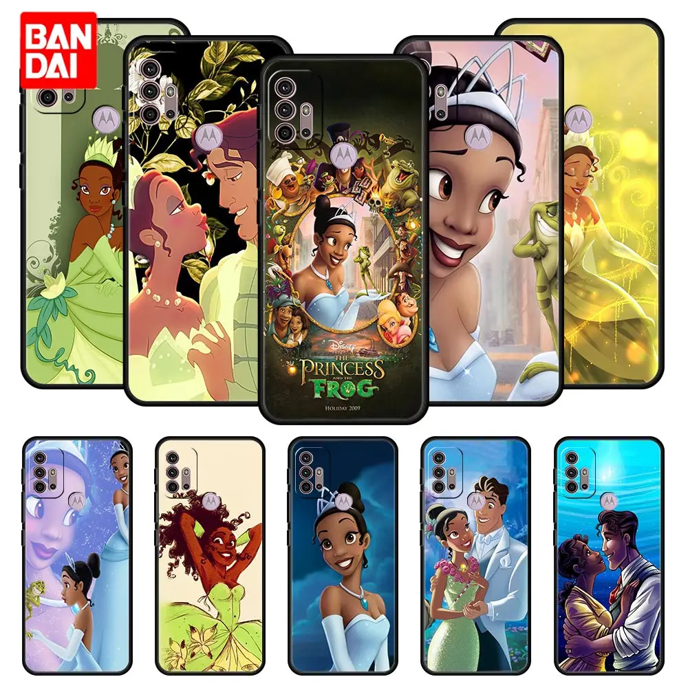 

Cover Case for Motorola Moto G30 G50 G60 G8 G9 G200 G31 G60s Power Plus Play Lite Bag Capa Armor Disney Tiana Princess Anime