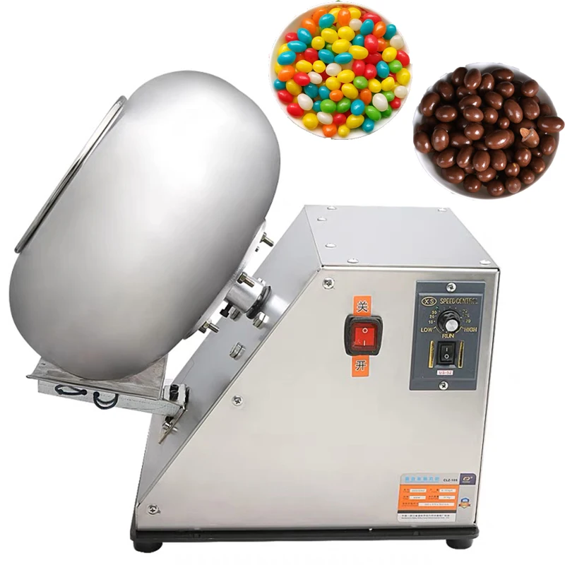 

Automatic Sugar Coated Gummy Bear Candy Small Peanut Coating Machine