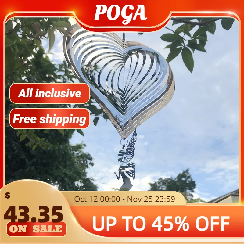

Fairy Wind Spinner Garden Wind Chimes Hanging Decorations Outdoor Wedding Wind Bell Kawaii Rustic Farm House Home Room Decor