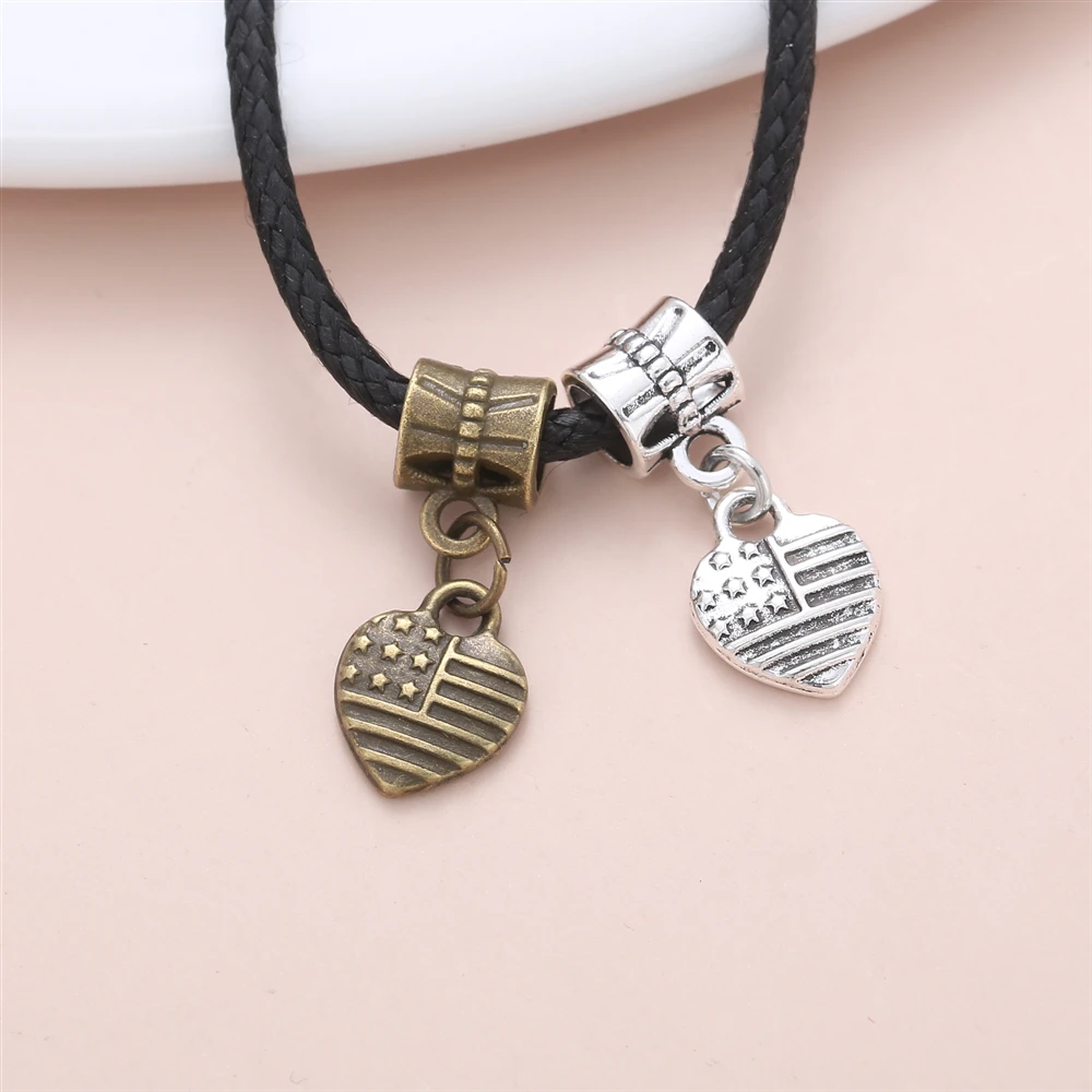 

20 шт. изысканные винтажные подвески в виде сердца, аксессуары для женщин, изготовление персонализированных ювелирных изделий, браслет-тали...