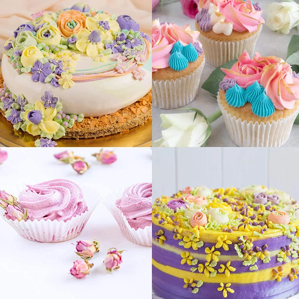 

3 Pieces Non-stick Removable Bottom Cake Pans DIY Cupcake Mousse Baking Moulds Detachable Locking Washable Trays Tools