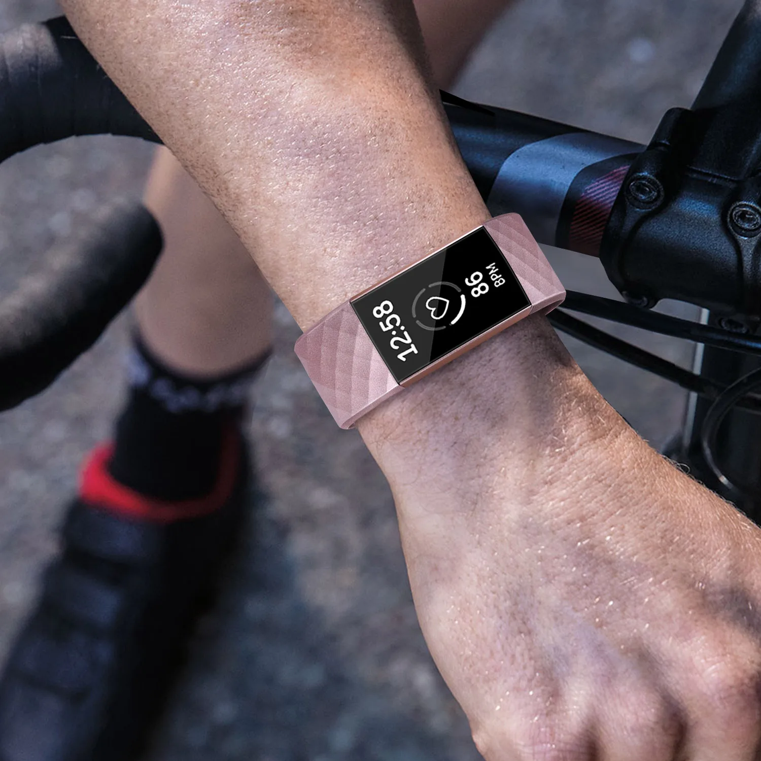 Ремешок для Fitbit Charge 4 3 se мягкий сменный Браслет из ТПУ наручных часов аксессуары -