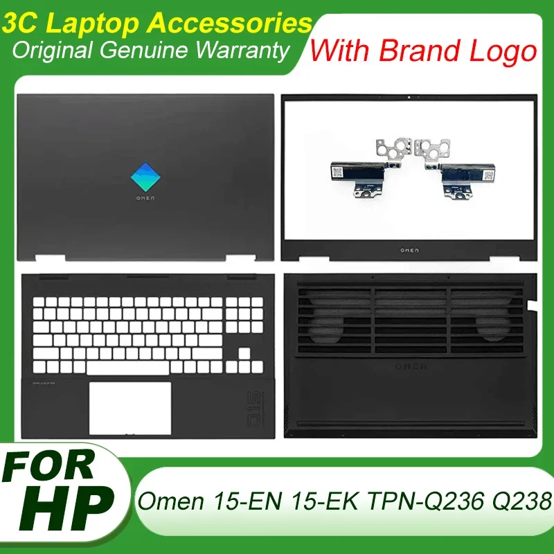 Original For HP Omen 15-EK 15-EN 15-EN0013DX TPN-Q236 TPN-Q238 Laptop LCD Back Cover Front Bezel Top Palmrest Bottom Case