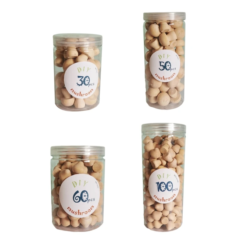 

Необработанные грибы H051, набор украшений, деревянные грибы, товары для рукоделия, разноцветная картина