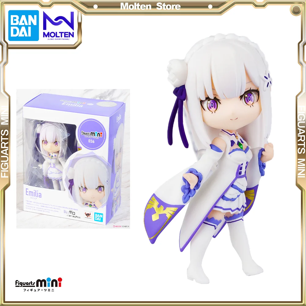 

BANDAI Figuarts Mini Emilia Re:Zero Starting Life in Another World Anime Action Figure PVC Figure Complete Collection