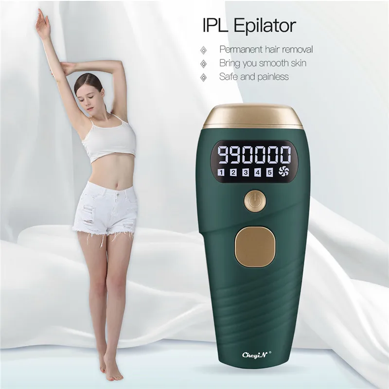 Enlarge IPL Laser Hair Removal Painless Permanent IPL Hair Removal Device 5 Levels 990000 Flashes Light Epilator For Body Bikini