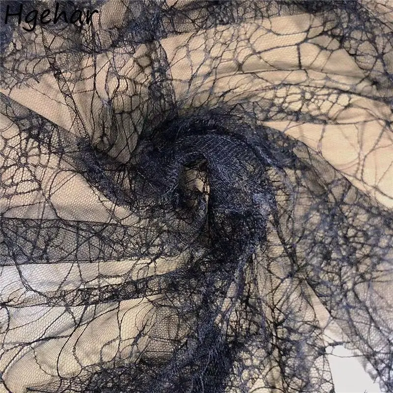 Черная кружевная ткань для одежды юбка платья на Хэллоуин материалы сделай сам
