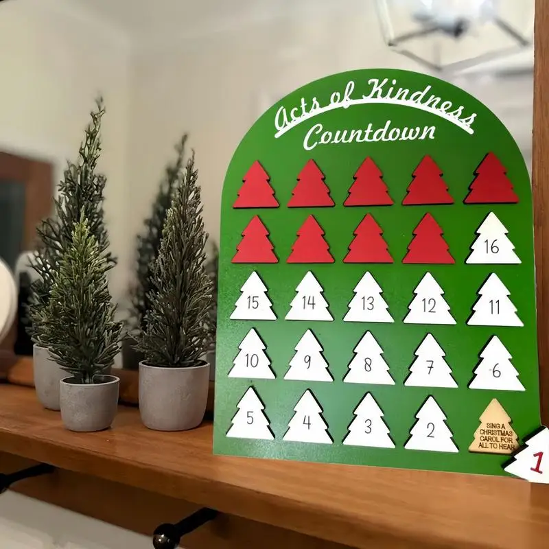 Деревянные адвент-календари Арка-домик Адвент-календари Деревянный календарь