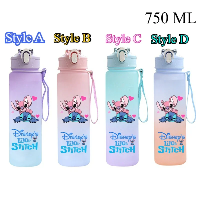 MINISO Disney Lilo Stitch пластиковая бутылка для воды 750 мл