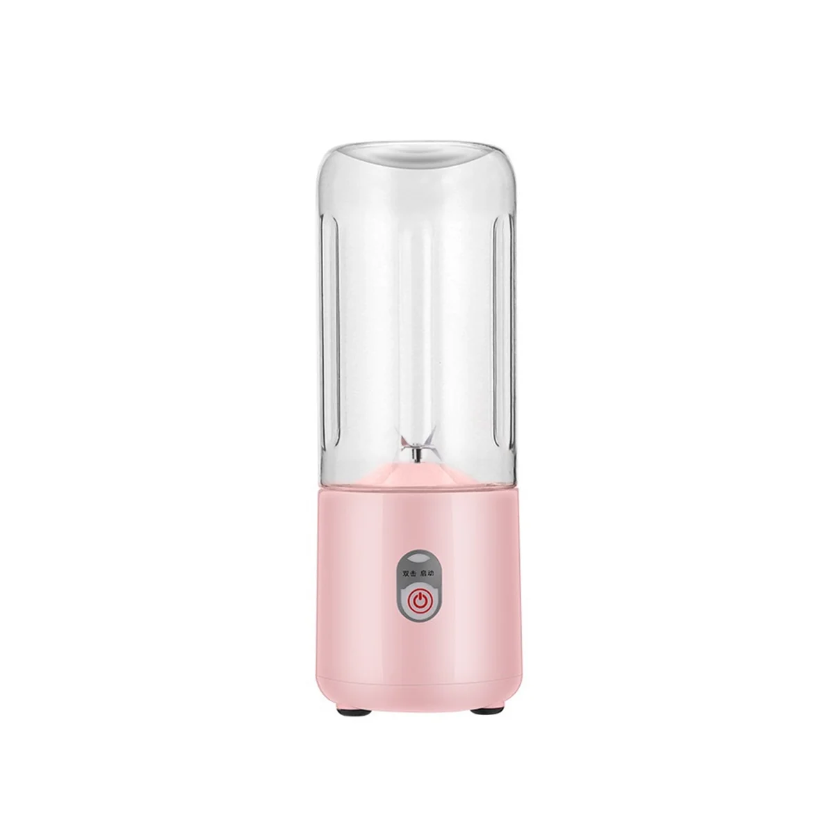 

Portable Blender Rechargeable Fresh Fruit Juice Mixer 6 Blades Electric Shake Cup Blender Smoothie Ice Crush Cup Pink