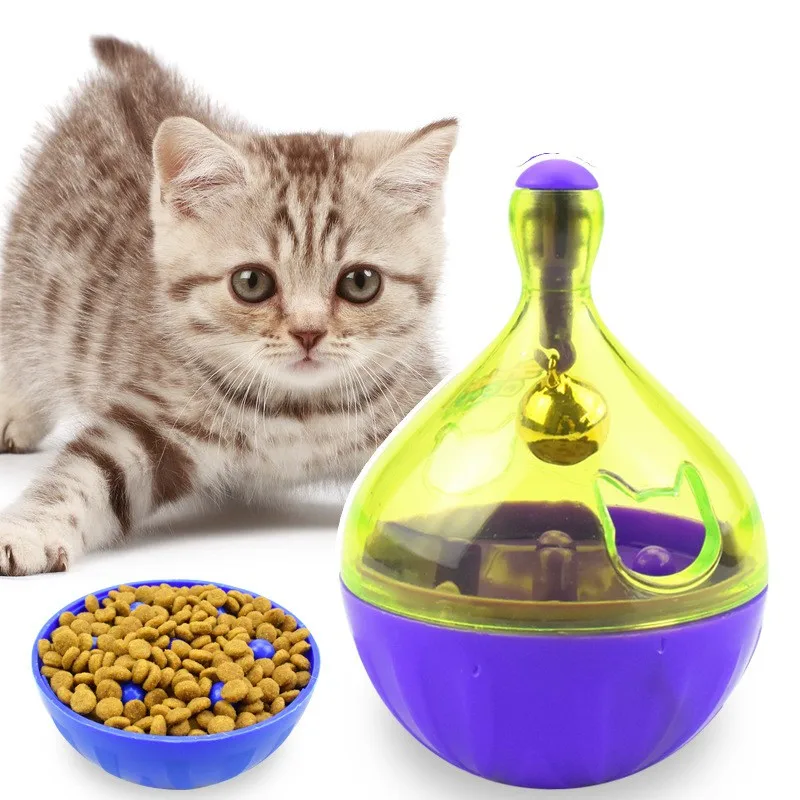 

Pet Dog Fun Bowl Feeder Cat Feeding Toys Pets Tumbler Leakage Food Ball Pet Training Exercise Fun Bowl Gamelle Comedero
