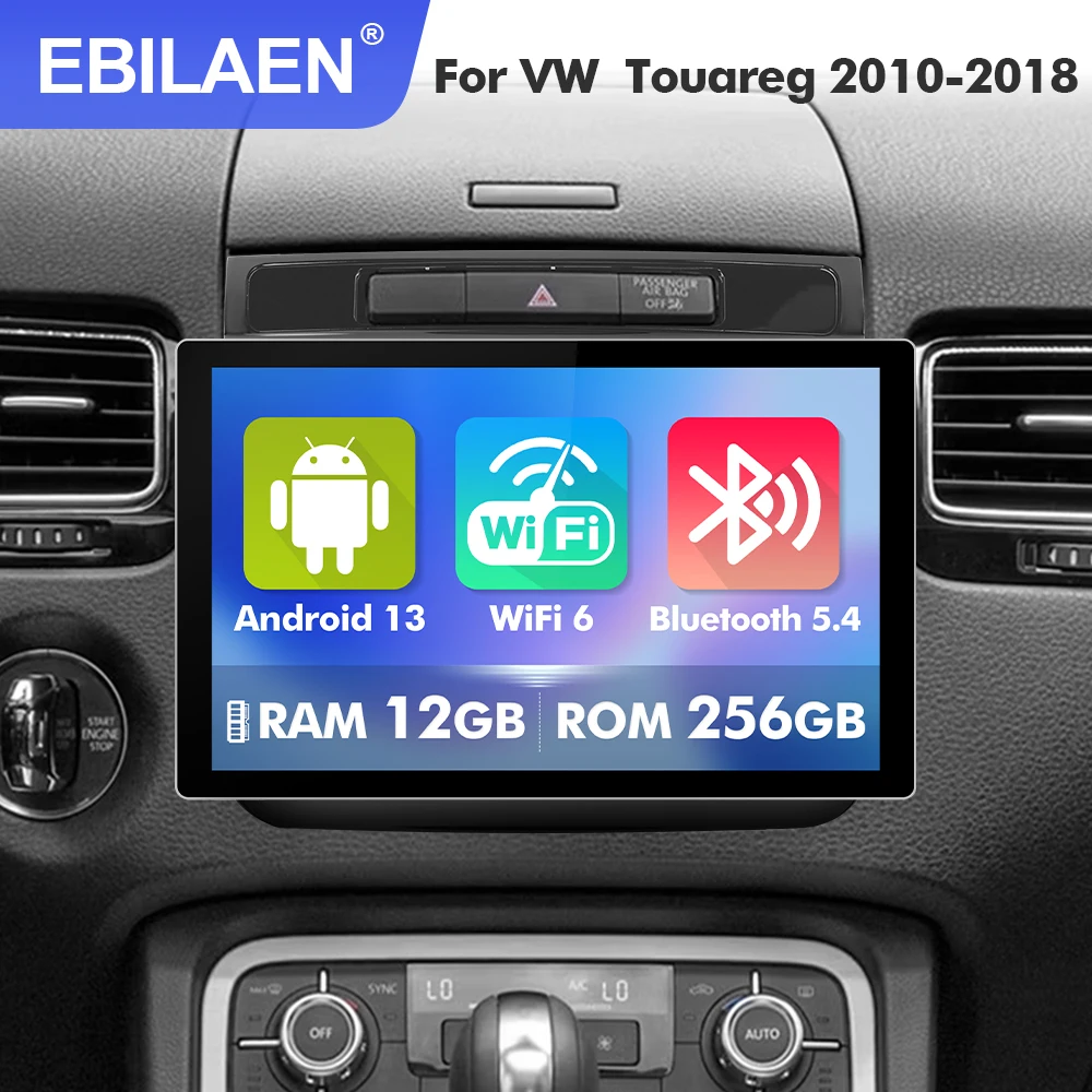 EBILAEN 11 5-дюймовый Android 13 авто мультимедийное радио для Volkswagen Touareg FL NF 2010-2018 Carplay GPS 4G FM