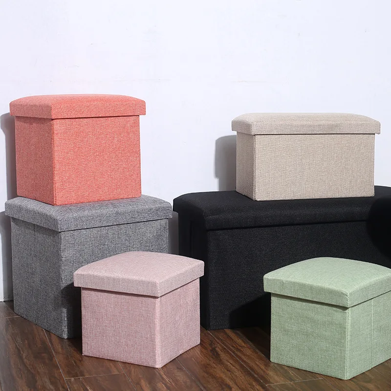 

Multifunction Storage Stool Storage Box Foldable Clothing/Toys Organizer Entrance Shoe Stool Step Stool Home Organization