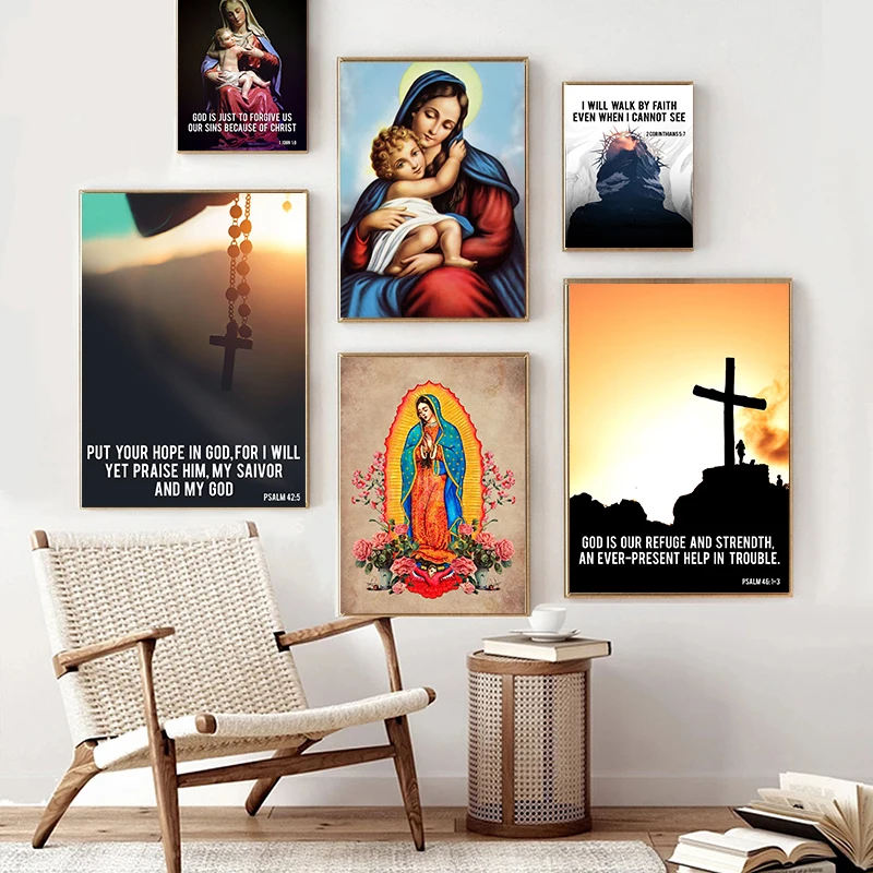 

Художественный постер с Христом и Иисусом на холсте, Настенная картина с изображением Священного Сердца Иисуса, для гостиной, церкви, коридора, домашний декор