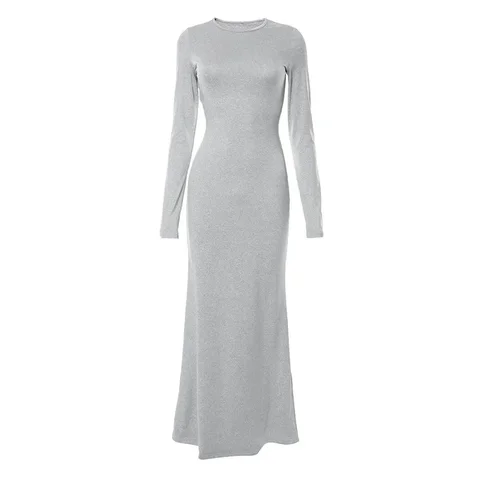 Осень 2024, сексуальное платье-макси в абстрактном стиле, Элегантная Женская Клубная одежда, облегающее длинное платье для офиса, женская верхняя одежда с длинным рукавом