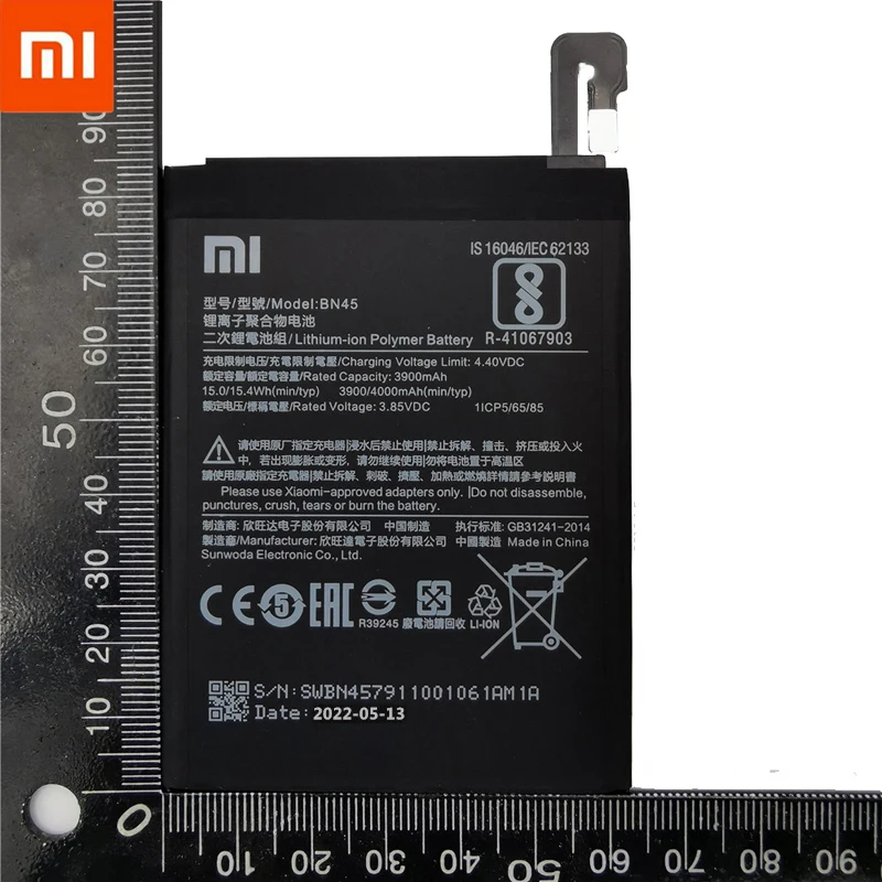 Оригинальный аккумулятор Xiao mi 100% BN45 4000 мАч для Xiaomi Redmi Note 5 Note5 6 Pro сменные батареи