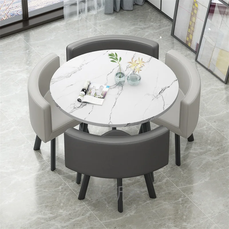 

Waterproof Study Dining Table Onement Small Nordic Newclassic Coffee Nail Dining Table Computer Balcony Mesa Comedor Furniture