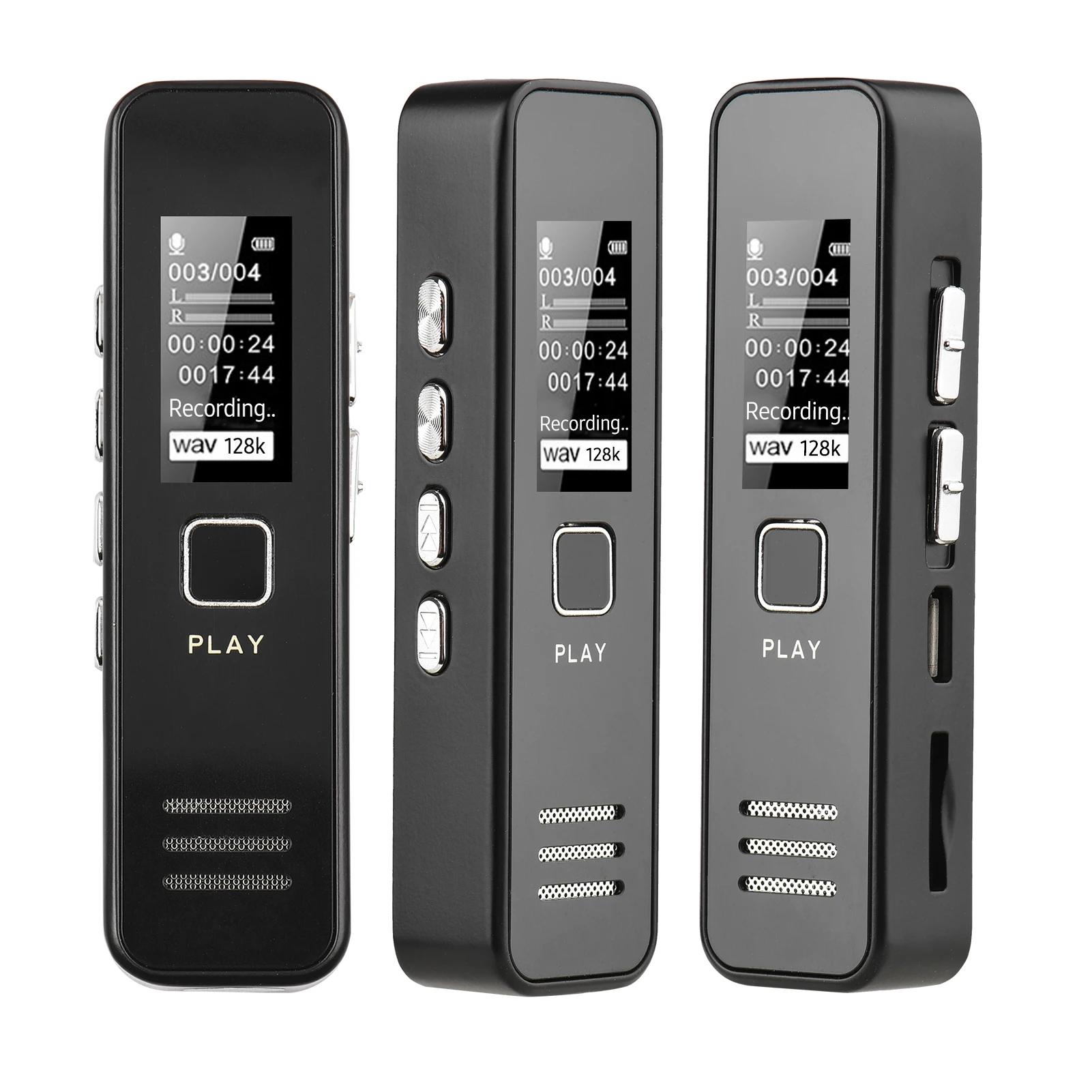 

Digital Voice Recorder 128GB Voice Recording Device 32-1536KBPS for Lecture Meeting Interview Business Talk Audio Recorder