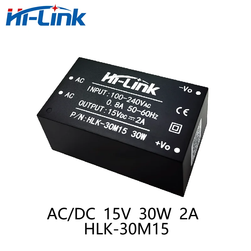 

Hi-Link Ac dc от 220 В до 15 в 30 Вт модуль источника питания HLK-30M15 Hi-Link оригинальный модуль питания ACDC преобразователь