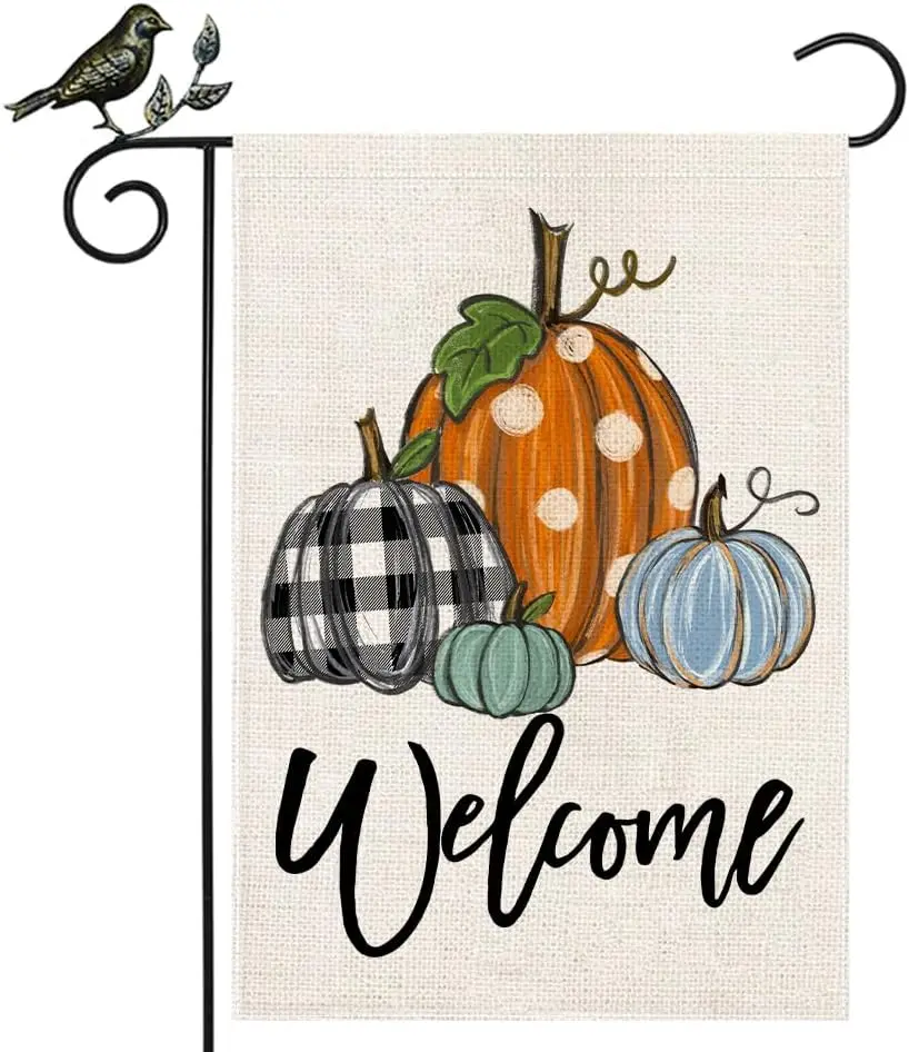 GEEORY Осенний садовый флаг 12 5x18 дюймов двухсторонний маленький декоративный с