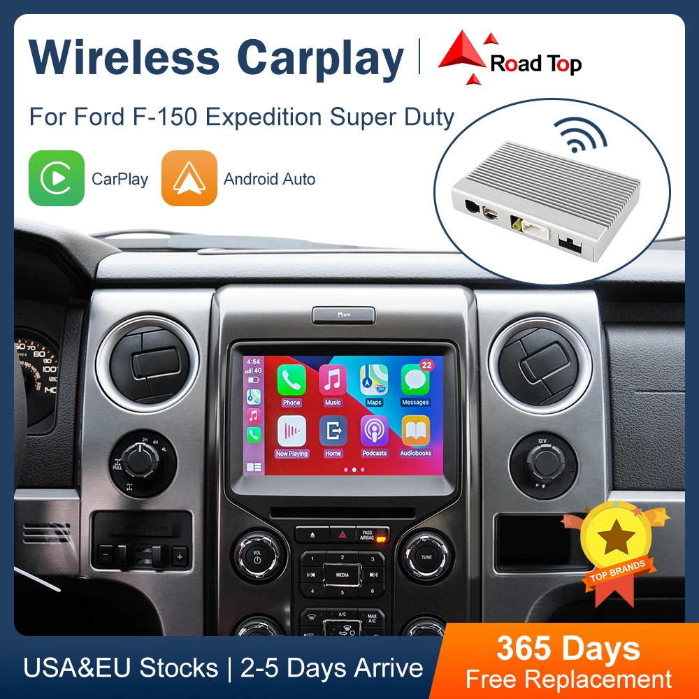 

Беспроводной CarPlay для Ford F-150, супер мощные аксессуары для экспедиций, Android, Автомобильное Зеркало, AirPlay, функции воспроизведения автомобиля