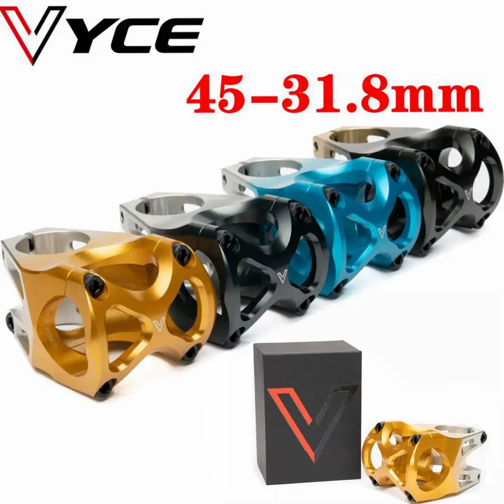 

VYCE Dual-Color Bicycle Stem 45mm 31.8mm Handlebar CNC Aluminum Bike Stem MTB XC AM DH FR Mountain Bikes