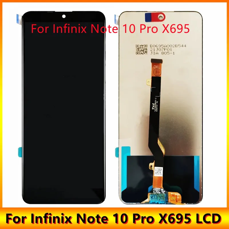 

High Quality 6.95 ” For Infinix Note 10 Pro X695 / Note 10 Pro NFC X695C LCD Display Touch Screen Digitizer Assembly Repla