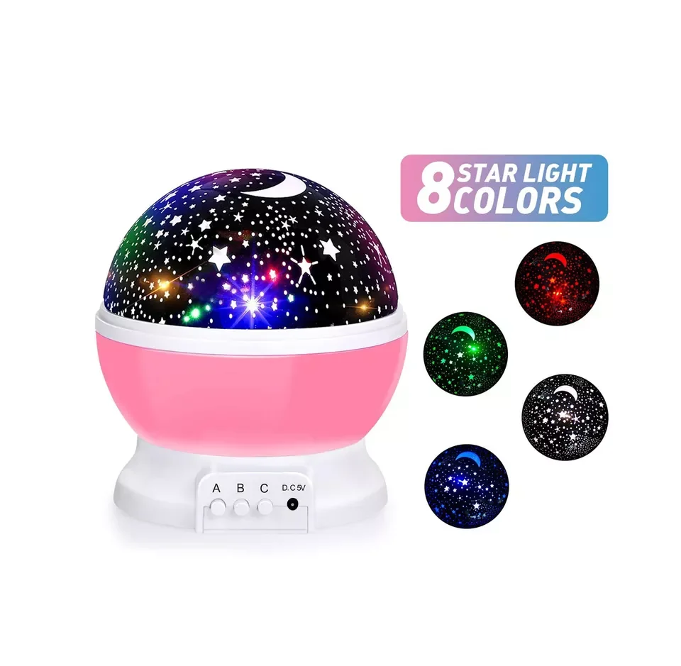 

Bedroom Decoration Led Rotating Star & Moon Night Light Dropship Romantic Starry Sky Lights Colorful Dream Revolving Lights