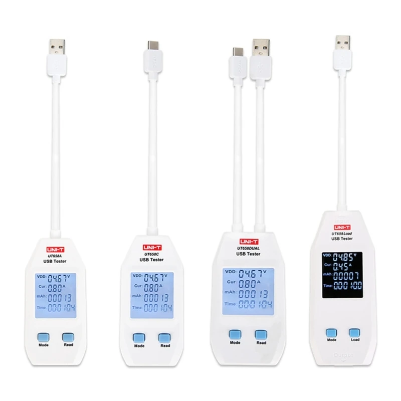 

USB Capacity Tester Voltage/Current/ Capacity/Energy/Resistance Test Type-C
