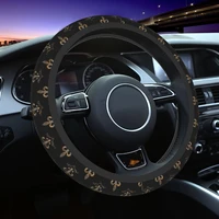 real fleur de lis steering wheel covers universal fleur de lys lily flower steering wheel protector for suv car accessories