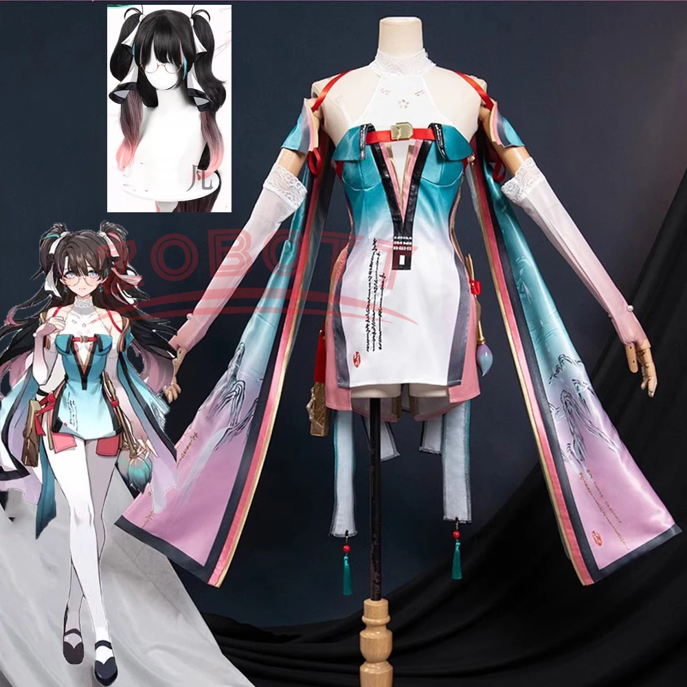 ZheZhi косплей игры Wuthering волны костюм Милая Униформа женское платье Хэллоуин