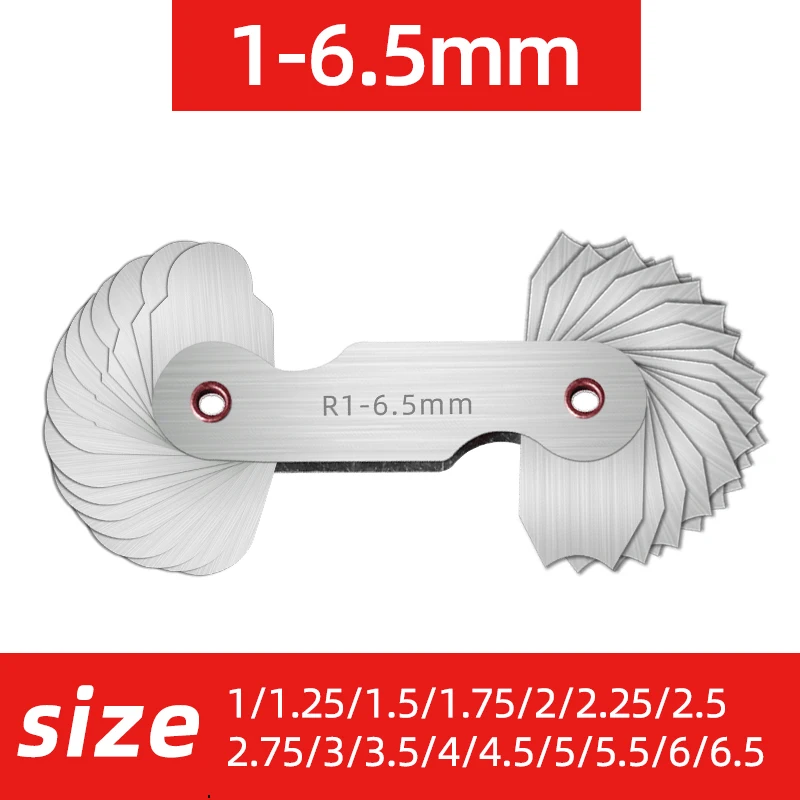 

Радиусный шаблон R1-6.5 7-14.5 15-25