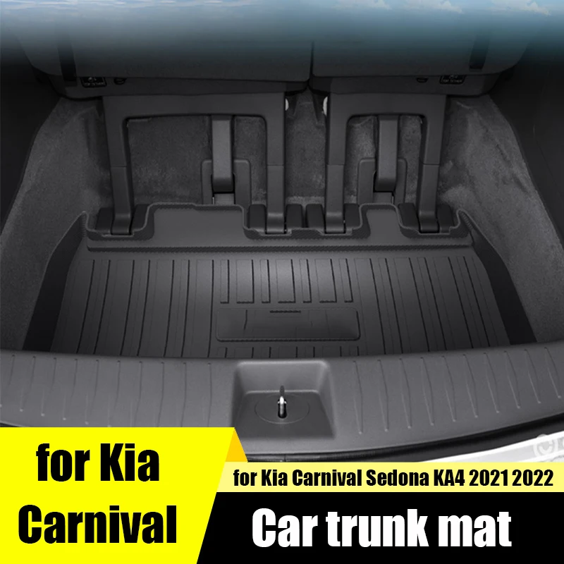 

For Kia Carnival Sedona KA4 Car Luggage Compartment Mat Waterproof and Anti fouling TPO Special Car Mat