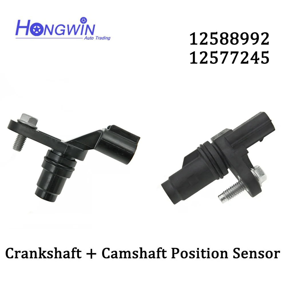 

ONE SET Crankshaft Camshaft Position Sensor For Buick Chevy Chevrolet GMC Pontiac Saab Saturn GM 2006-2015 12577245 12588992