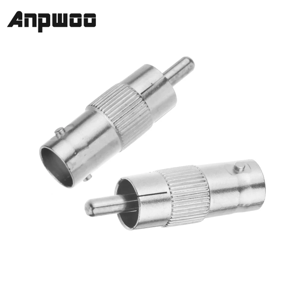 

2Pcs/lot BNC Female to RCA Male Coax Cable Connector Coupler Adapter for CCTV Camera Audio Camera security Surveillance system