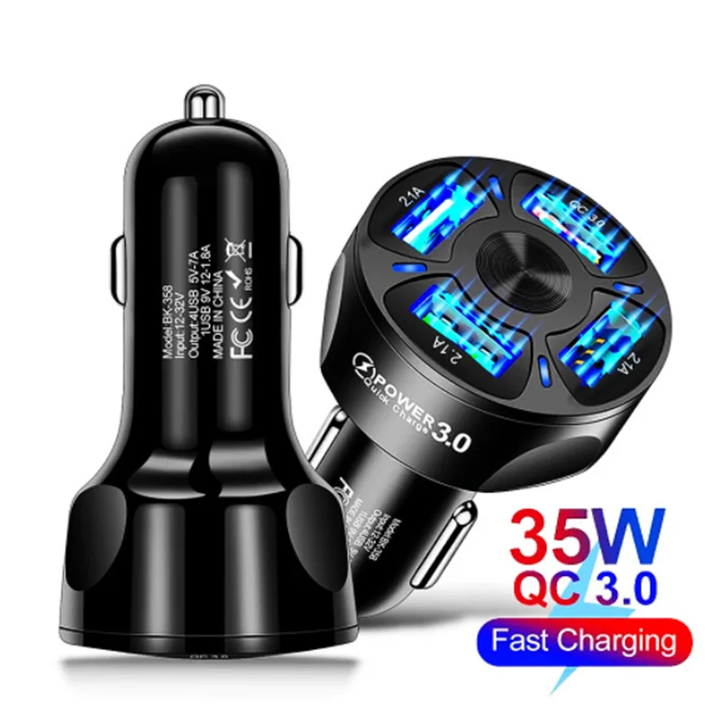 

Car Mobile Phone Charger USB Charger For Iphone 11Pro GPS Fast Charging Car-Charger Dual USB Charger For Xiaomi Huawei Tablet