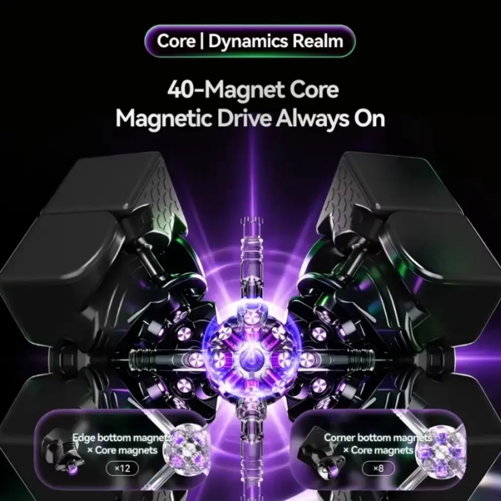 Фото Новый кубик GAN17 MagDrive Gan 3x3, магнитный кубик 3x3x3, флагманский кубик, профессиональный кубик для соревнований, головоломка Magico для детей. №4
