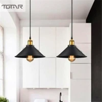 retro wrought iron pot cover lamp industrial style restaurant chandelier creative bar cafe decoration chandelier led night light