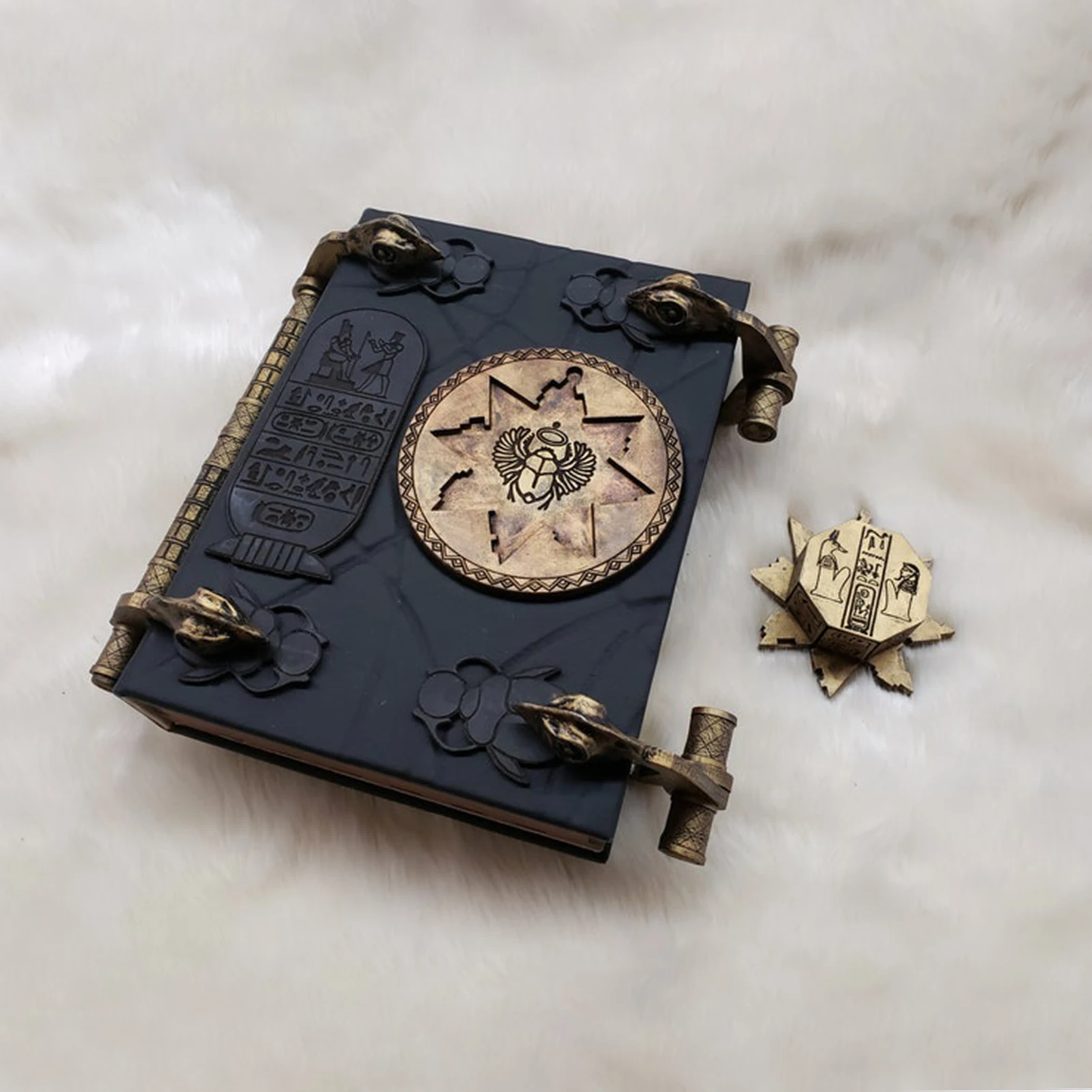 

Decorative Book Box Book of Hamunaptra Vintage Book Box Mummy Prop Book of The Dead Resin Book Box Decoration for Home Office