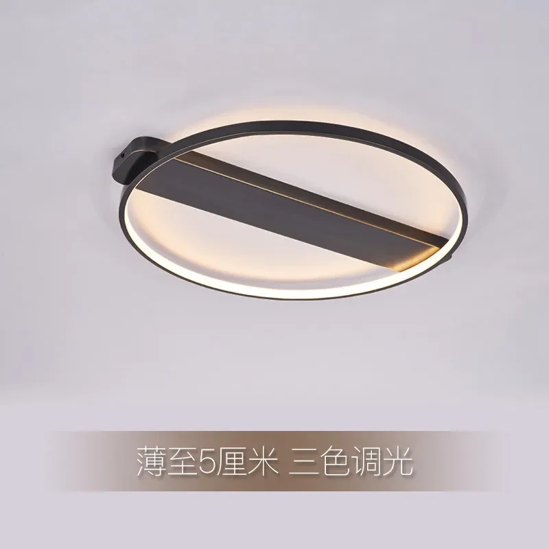 Ультратонкая медная потолочная лампа современный минималистичный светильник в